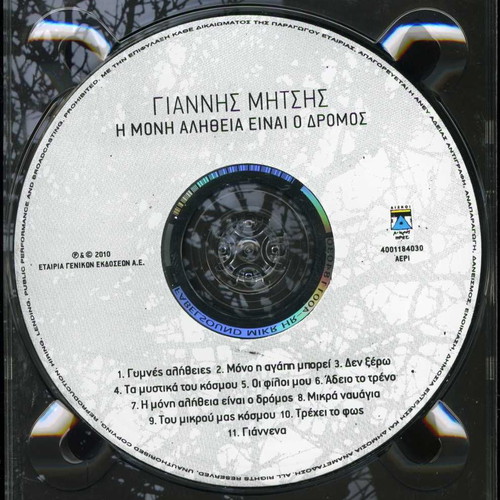 Giannis Mitsis I Moni Alitheia Einai O Dromos CD used 2010