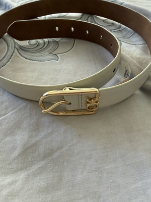 Calvin Klein λευκή ζώνη για γυναίκες σαν καινούργια, μέγεθος 85
