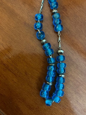 Worry beads with blue beads like new, set of 2