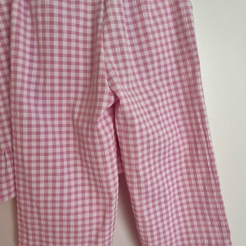 Pink checked set for girls 3-4 years like new