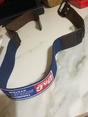 Dolce & Gabbana belt men's like new, blue and brown leather