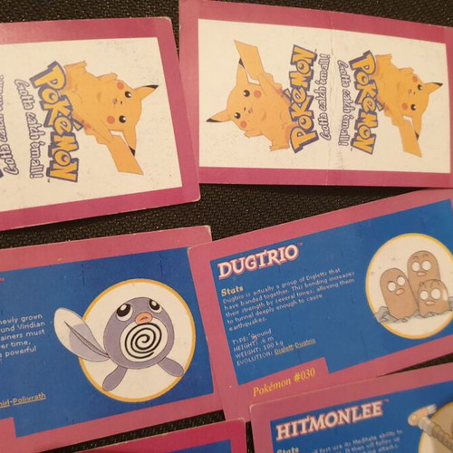 Pokemon vintage cards used from 1999-2000