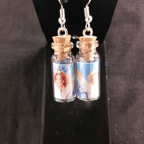Earrings Melina Mas handmade, silver, new
