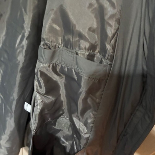 Magnetic Couture Long Jacket New With Detachable Hood And Belt Gray Silver