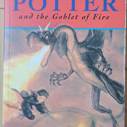 Harry Potter boxed set with first three books and Goblet of Fire