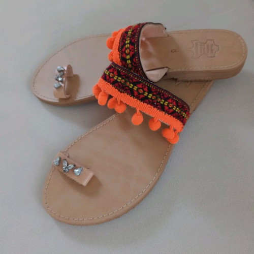 Leather handmade sandals size 38 new