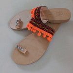 Leather handmade sandals size 38 new