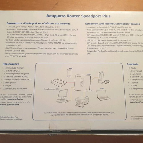 Speedport Plus wireless routers new, pack of 3 units