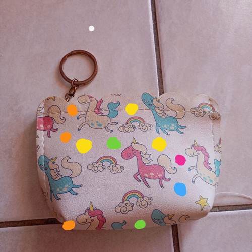 Adidas handbag with unicorns, new, beige and multicolor