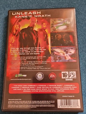 Command & Conquer 3 Kane's Wrath expansion pack used for PC