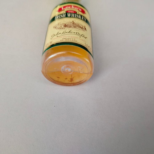 Locke's Irish Whiskey small promotional bottle used