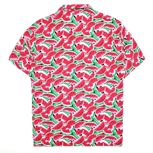 Men's Short Sleeve Shirt Watermelon Print Viscose like new, size S-M