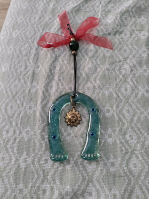 Glass blown good luck charm used in very good condition