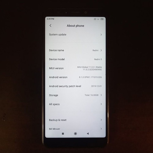 Xiaomi Redmi 5 16GB Dual SIM used, black