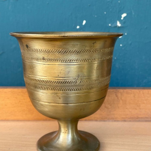 Bronze mortar used, old collectible
