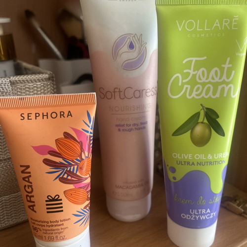 Body creams used, Rituals travel size, Sephora, Wabi shimmering
