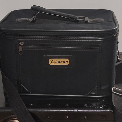 Large toiletry bag used, black