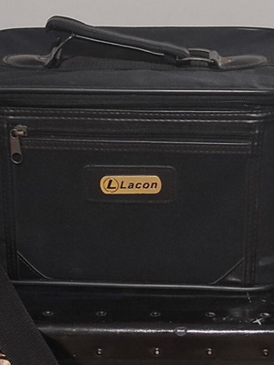 Large toiletry bag used, black