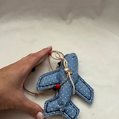 Fabric airplane new, hanging decoration