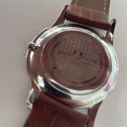 Jacques Lemans Men’s Watch 1-1777 used, brown leather strap