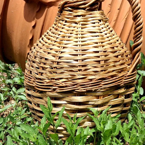 Νταμιτζάνα vintage 5 l σαν καινούργιο, χειροποίητη καλαθοπλεκτική