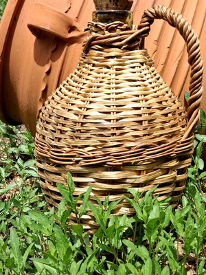 Νταμιτζάνα vintage 5 l σαν καινούργιο, χειροποίητη καλαθοπλεκτική
