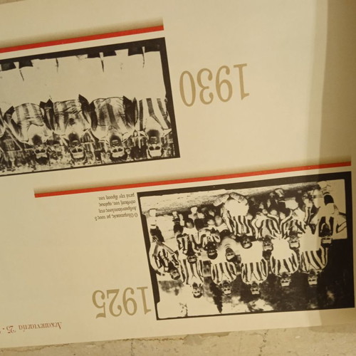 Olympiacos collectible calendar issue 75 years legend used