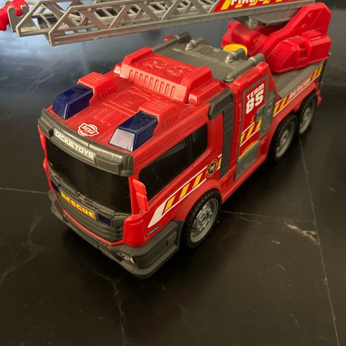 Dickies fire truck large used with lights and sound 35 cm
