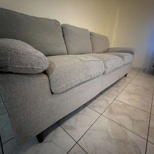 JYSK Gedved 2-seater and 3-seater sofa set, light grey