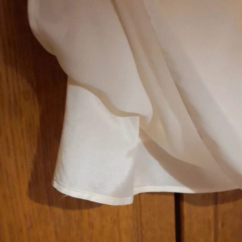 White sleeveless top muslin, new, size M