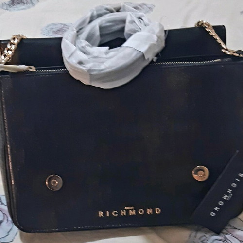John Richmond crossbody bag new, black and gold