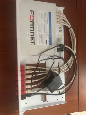 FortiGate 40F firewall used with rackmount kit