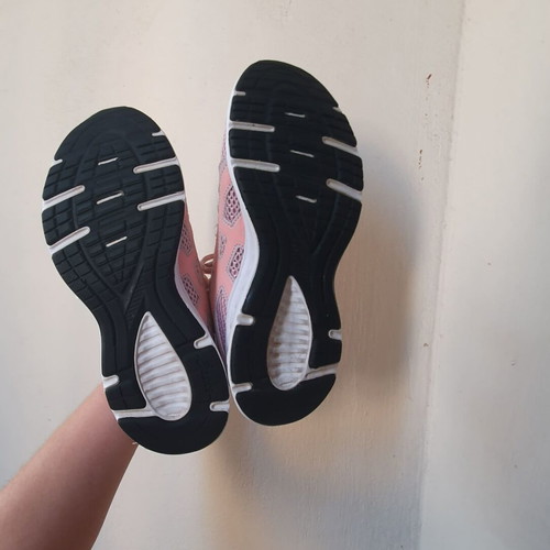 Asics women's athletic shoes like new, size 38, white and pink
