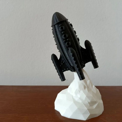 Desk decor rocket new, dimensions 63x63x120mm