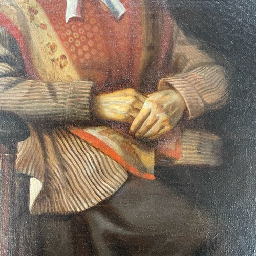 Artwork used by painter H. Suyckx in golden frame
