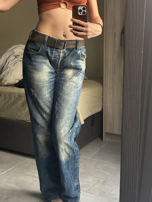 Low Rise Blue Denim Jeans Like New