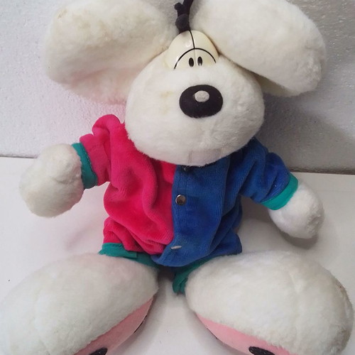 Plush Mouse Diddl Thomas Goletz used, height 33 cm