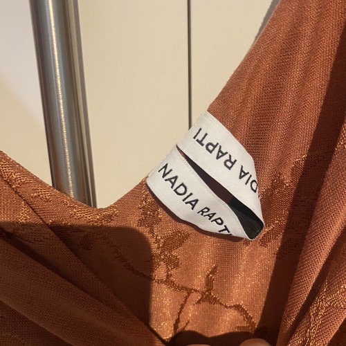 Nadia Rapti Mini Dress like new, fitted with ruching and built-in bodysuit