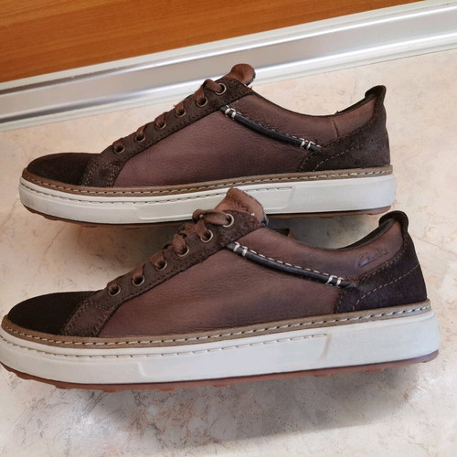 Clarks Lorsen Edge men's sneakers size 41 like new, brown