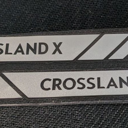 Opel Crossland X Reflective White Stickers new