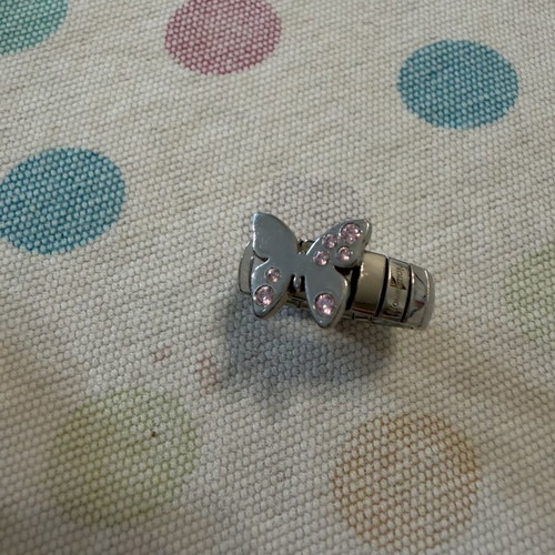 Li La Lo set bracelet and ring, new, stainless steel, silver color