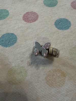 Li La Lo set bracelet and ring, new, stainless steel, silver color