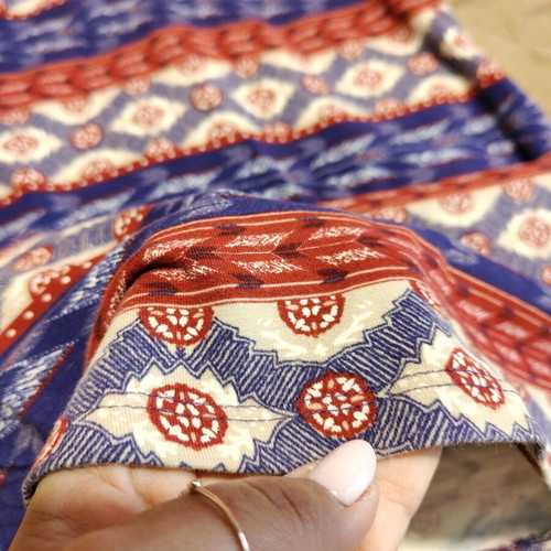 Boho print dress elastic, fits S, like new