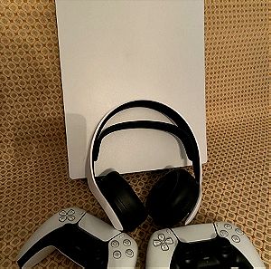 Playstation 5 (disc edition) + Original Sony Pulse 3D Headset