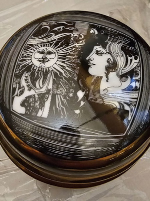 Φοντανιέρα ζαχαριέρα Hollohaza ουγγρικής πορσελάνης μεταχειρισμένη, σχεδίαση Endre Szasz