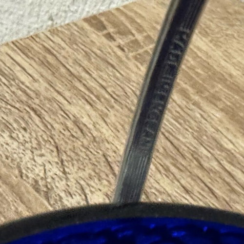 Cobalt blue glass set used with English sugar bowl