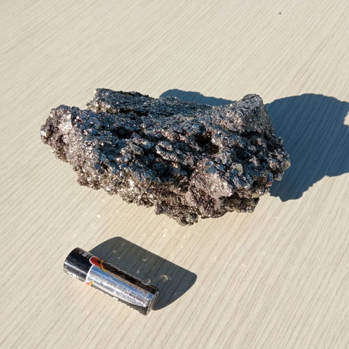 Pyrite mineral used, stone 13x10 cm, 1052 g