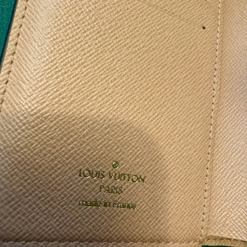 Louis Vuitton Juliette wallet like new, Damier canvas and Rose Ballerine leather