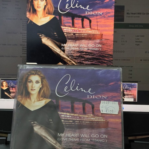 Celine Dion My Heart Will Go On CD used, Titanic soundtrack