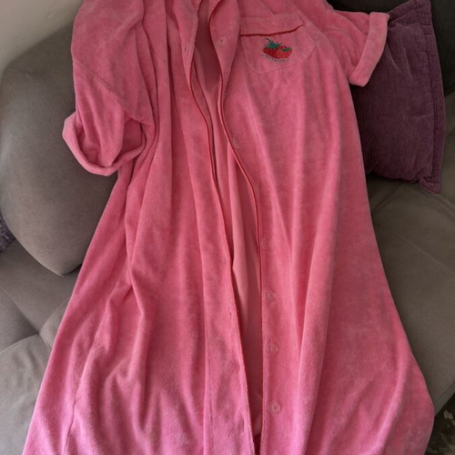 Karavan one size pink beach towel jacket bathrobe